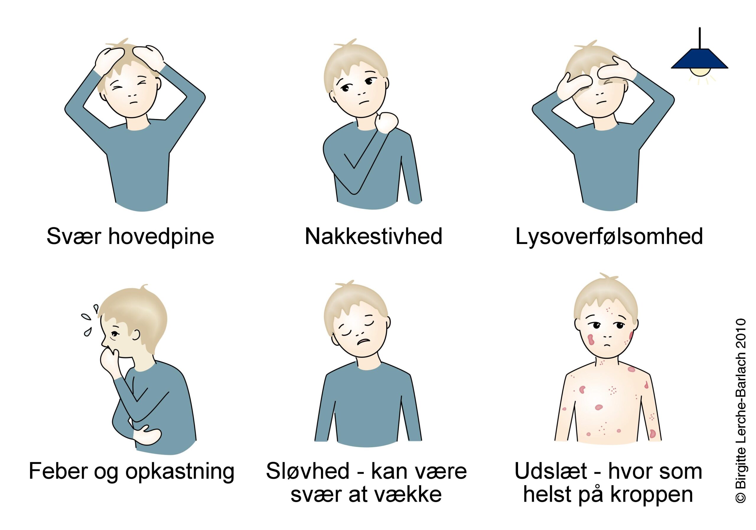 meningitis symptomer